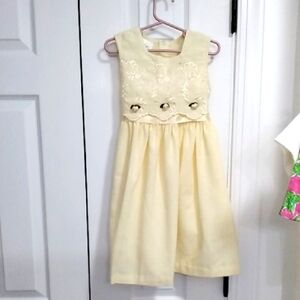Elegant Cream Floral Dress